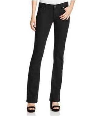 NWT DL1961 Cindy Low Rise Slim Bootcut Jeans Onyx Black Size 25